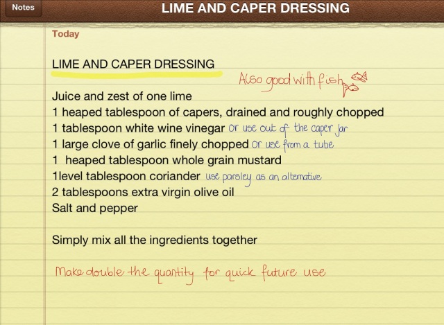 Lime and Caper Dressing